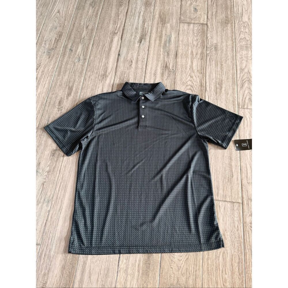 Men’s Black PGA Tour Golf Shirt Large